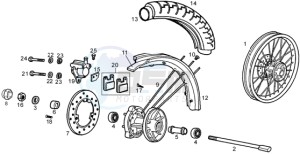 SMT 50 drawing Front wheel