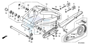 CBR1000RRA F / CMF drawing SWINGARM