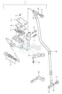 GZ250 (E1) drawing FRONT MASTER CYLINDER