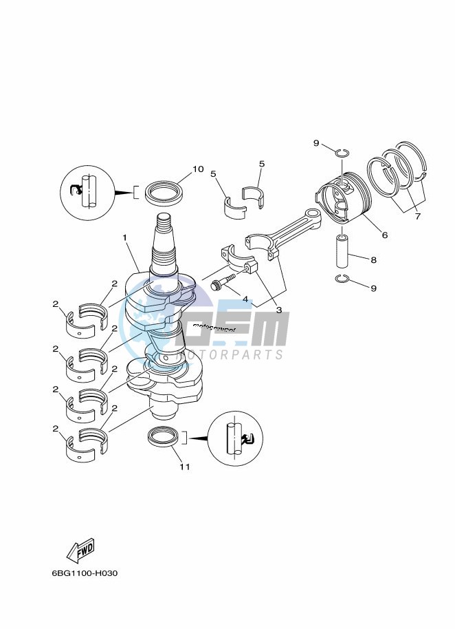 CRANKSHAFT--PISTON