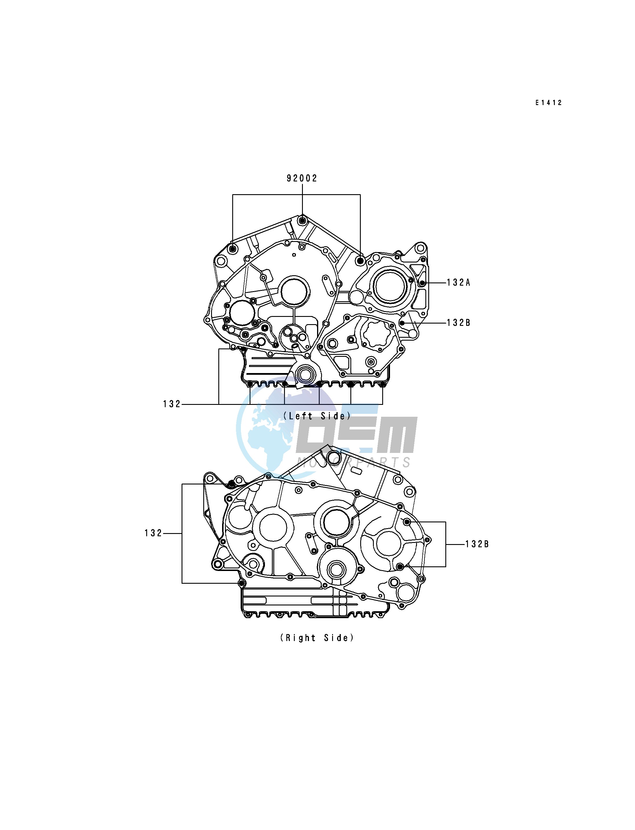 CRANKCASE BOLT PATTERN