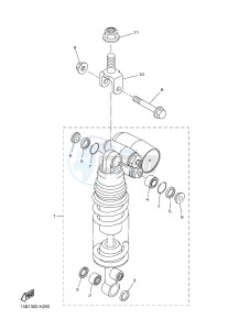 YZF-R1 YZF-R1M 998 R1 (2SG1 2SG2) drawing REAR SUSPENSION