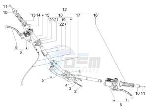 Runner 125 ST 4T E3 (EMEA) drawing Handlebars - Master cil.