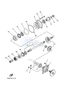 YFM700FWBD YFM7NKPXK (B5KD) drawing MIDDLE DRIVE GEAR