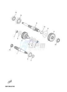 YP125R X-MAX125 X-MAX (2DM9 2DM9) drawing TRANSMISSION