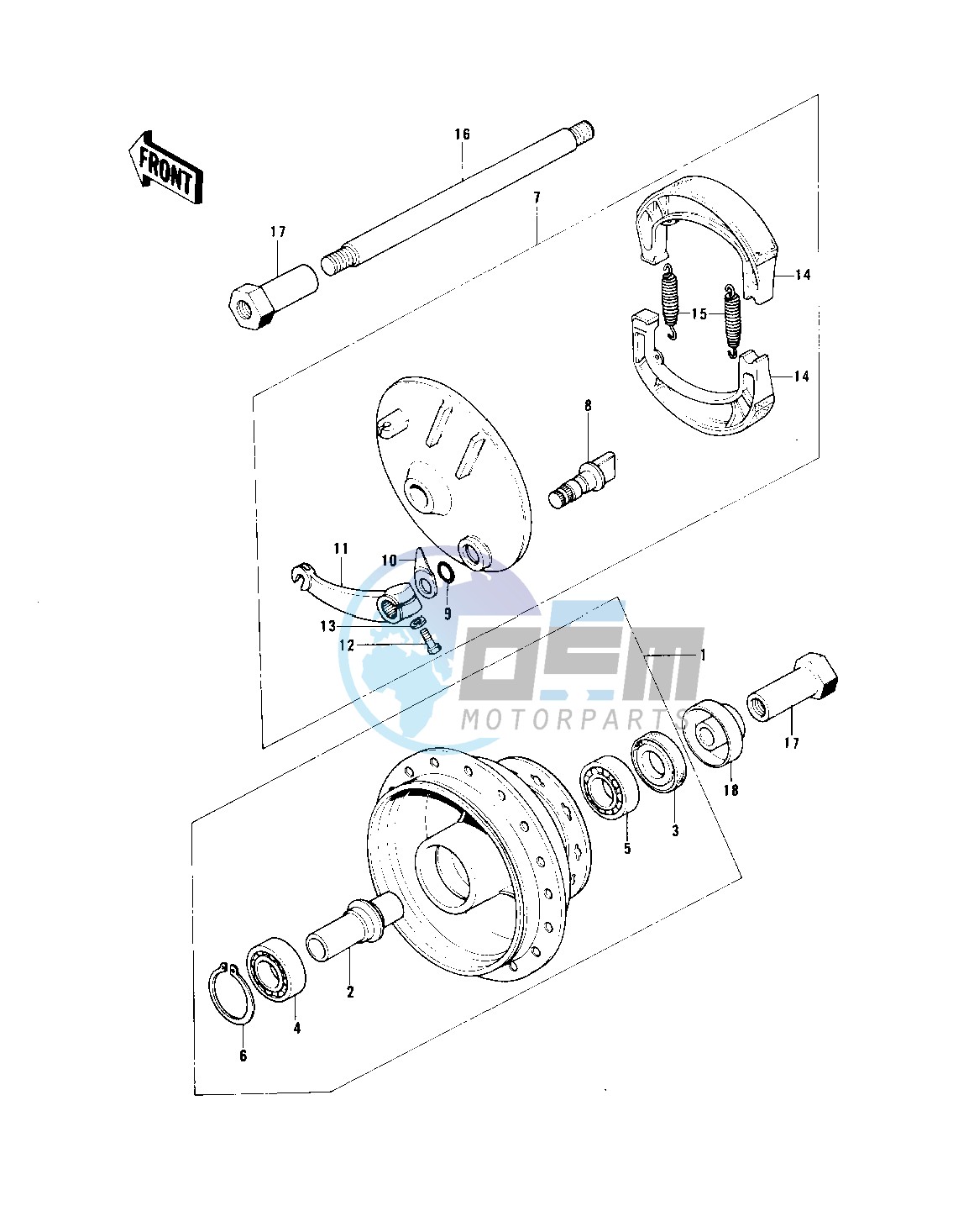 FRONT HUB_BRAKE -- KX250-A_A3- -