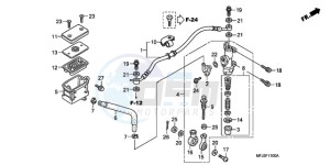 CBR600RR9 UK - (E / MK) drawing REAR BRAKE MASTER CYLINDER (CBR600RR)