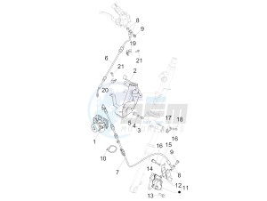Liberty 150 iGet 4T 3V ie ABS (APAC) drawing Brakes pipes - Calipers (ABS)