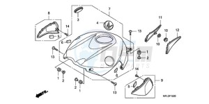 CBR1000RAA Australia - (U / ABS) drawing TOP SHELTER