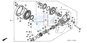 NT700VAA France - (F / ABS) drawing FINAL DRIVEN GEAR