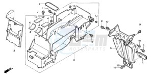 CB1300 CB1300SUPER FOUR drawing REAR FENDER (CB1300/F/F1/ S)