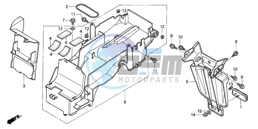 REAR FENDER (CB1300/F/F1/ S)