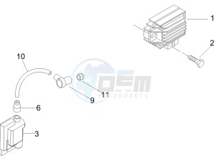 LXV 50 4T 2V 25 Kmh B-NL drawing Voltage Regulators -ECU - H.T. Coil