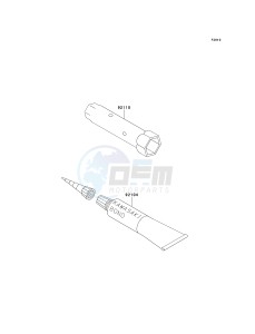 KLX 650 D [KLX650R] (D1) [KLX650R] drawing OWNERS TOOLS