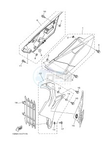 YZ85LW (1SNA 1SNC 1SPA 1SPC) drawing SIDE COVER