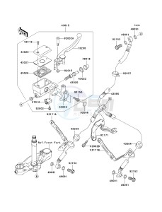 VN 2000 G [VULCAN 2000] (8F-9F) G8F drawing FRONT MASTER CYLINDER