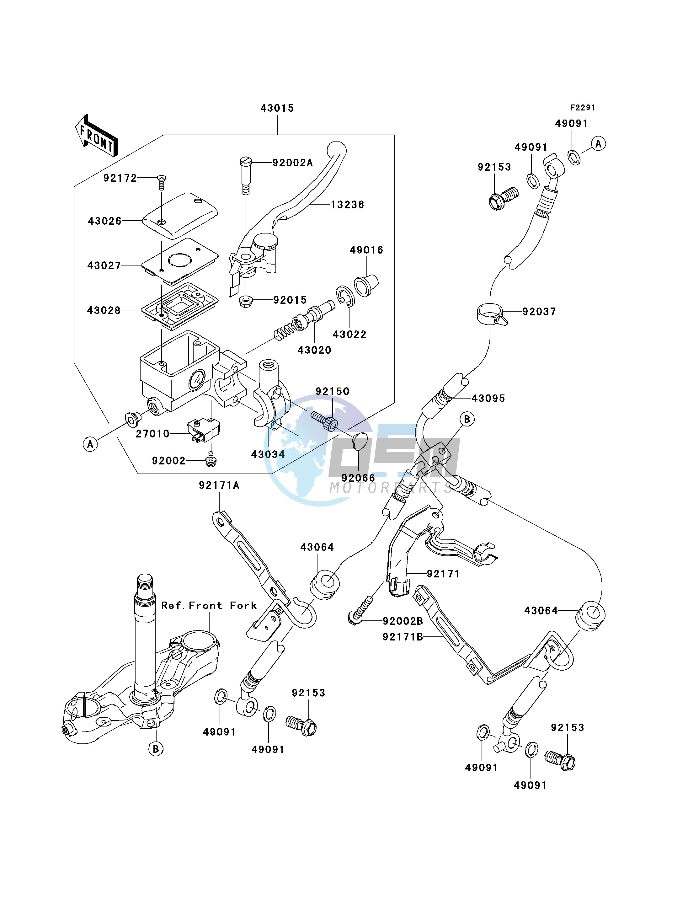 FRONT MASTER CYLINDER