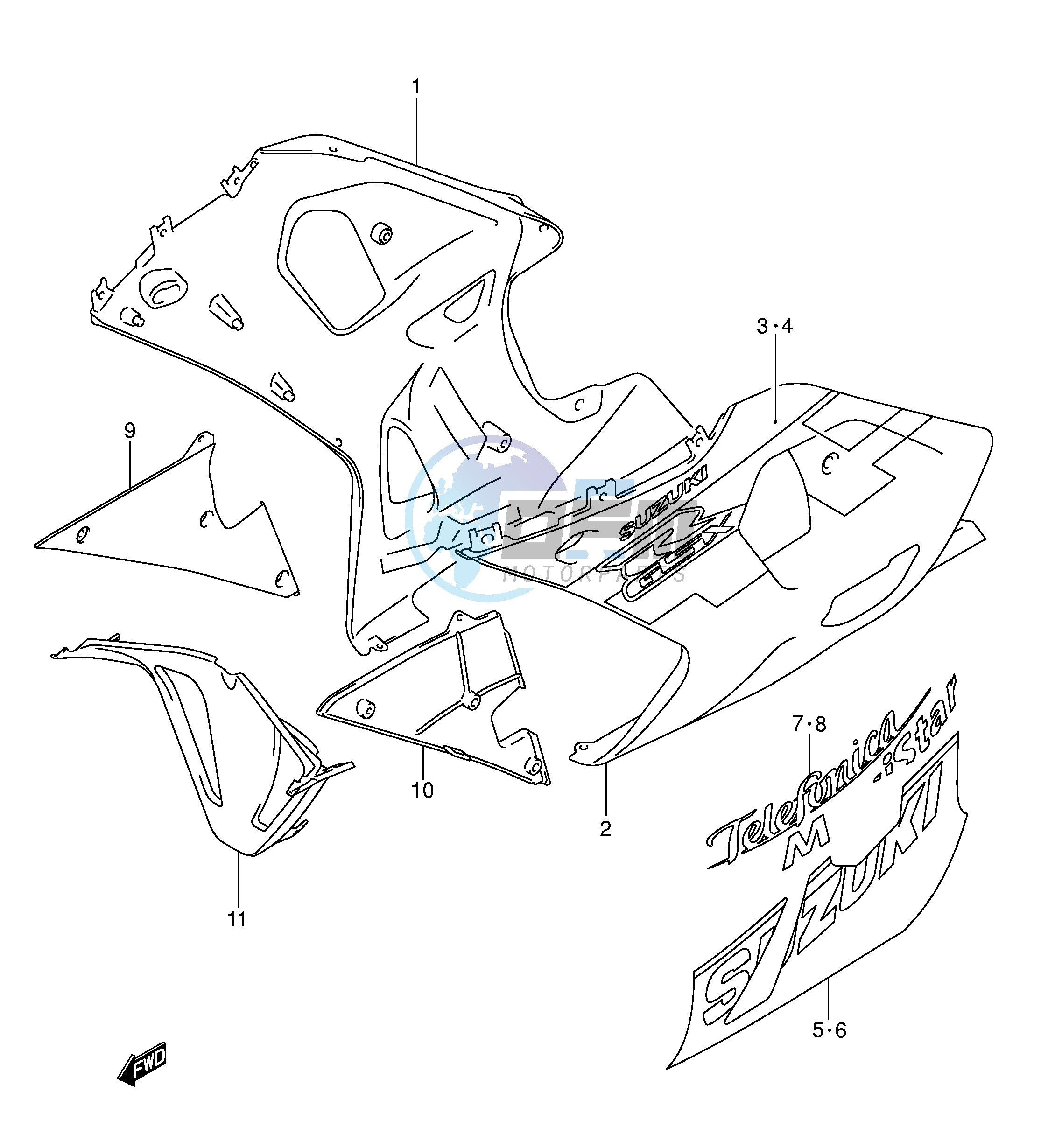 UNDER COWLING (MODEL K2 FOR YC2)