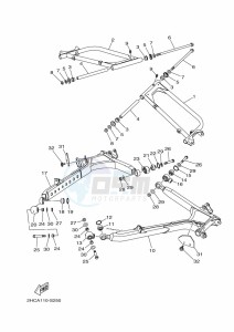 YXZ1000ET YXZ10YEXK (B5HA) drawing REAR ARM