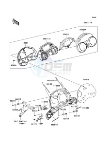 1400GTR ZG1400A9F FR GB XX (EU ME A(FRICA) drawing Meter(s)