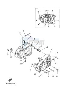 DT125 (3TTR) drawing CARTER CRANKCASE