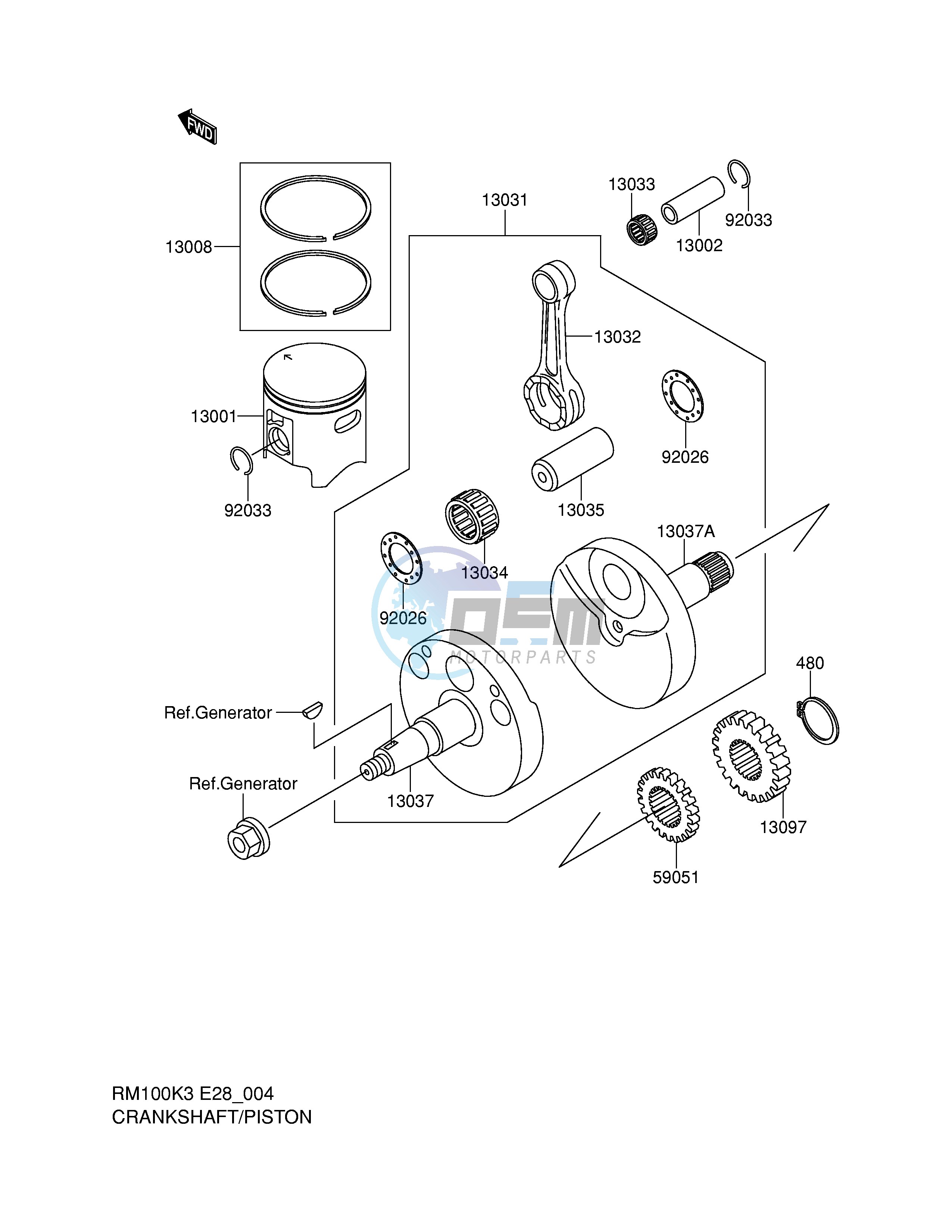 CRANKSHAFT PISTON