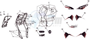 CROX 50 25KMH (L8 L9) NL EURO4 drawing FRONT COVER FRONT INNER BOX