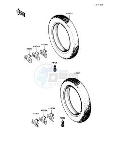 KZ 1000 R [EDDIE LAWSON REPLICA] (R1-R2) [EDDIE LAWSON REPLICA] drawing TIRES