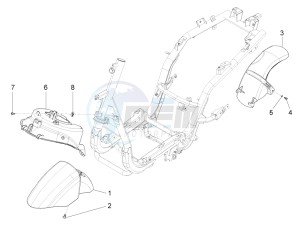 FLY 150 4T 3V IE (NAFTA) drawing Wheel housing - Mudguard