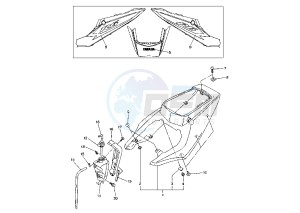 YZF R6 600 drawing SIDE COVER MY03