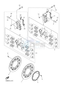 YZF-R1 998 R1 (1KB8 1KB9) drawing FRONT BRAKE CALIPER