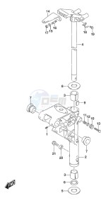 DF 9.9B drawing Swivel Bracket  - Remote Control