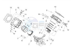 SHIVER 900 E4 ABS NAVI (NAFTA) drawing Cylinder - Piston