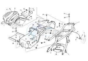 GRAND CANYON 900 drawing REAR FRAME