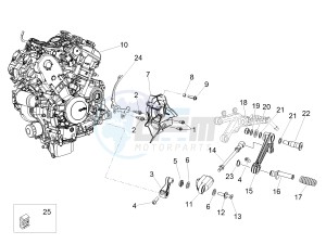 TUONO 1100 V4 FACTORY E4 SUPERPOLE ABS (NAFTA) drawing Engine