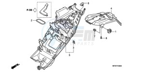 CB1000RAA Europe Direct - (ED / ABS) drawing REAR FENDER