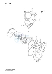 RM-Z250 (E19) drawing WATER PUMP