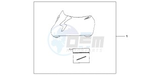 CB1000RB drawing INDOOR CYCLE COVER