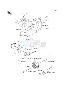 KAF 620 J [MULE 3010 TRANS4X4] (J6J-J8F) J6F drawing ENGINE MOUNT