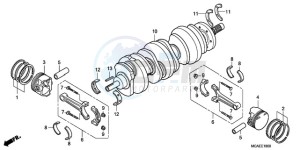 GL1800A SI - (SI) drawing CRANKSHAFT/PISTON