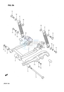 JR50 (P28) drawing REAR SWINGING ARM