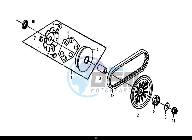 MOVABLE DRIVE FACE ASSY