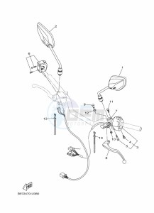 FZN250-A (B8H6) drawing HANDLE SWITCH & LEVER