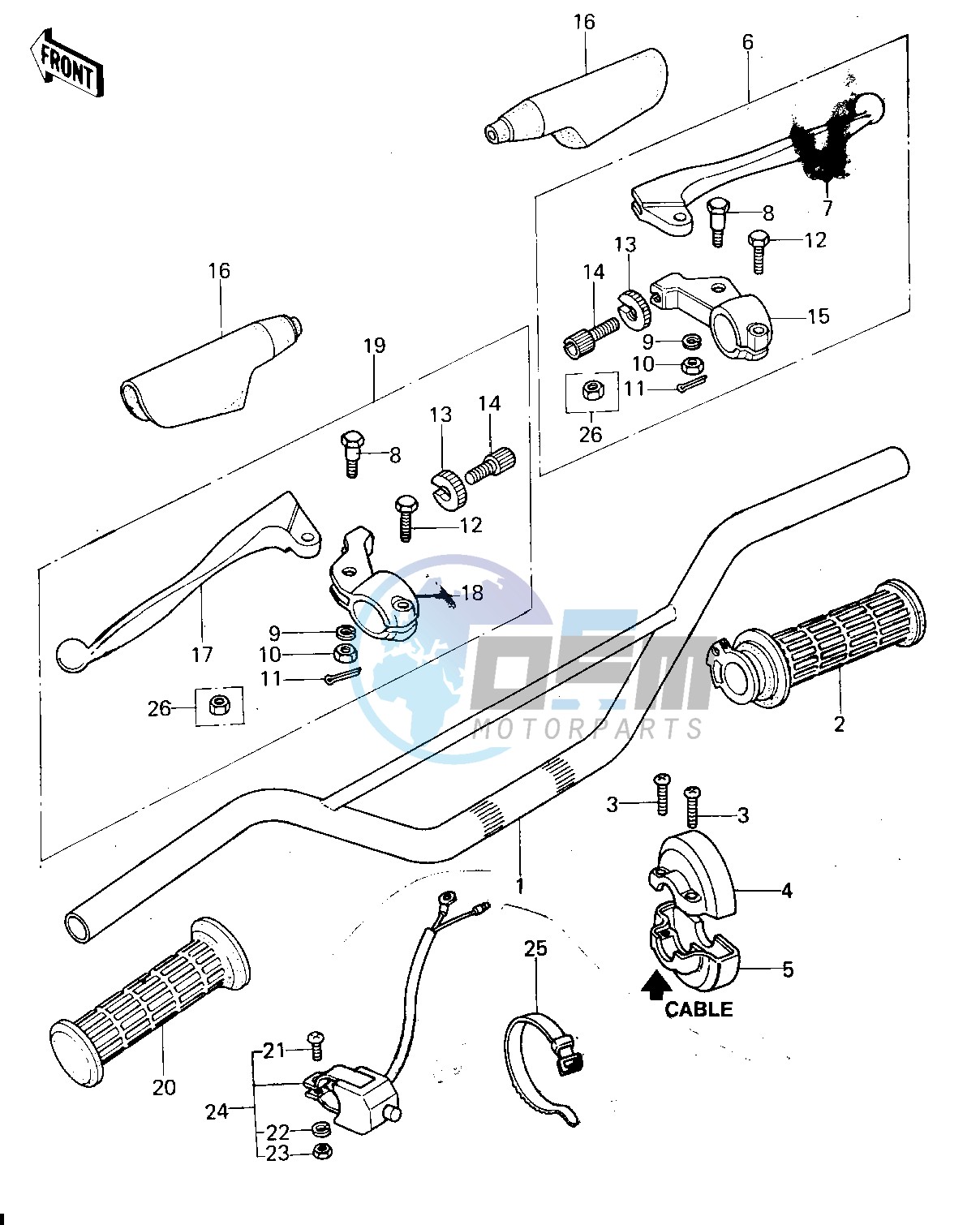 HANDLEBAR -- 78-79- -