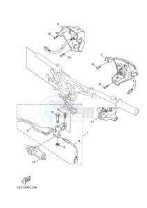 HW151 XENTER 150 (52S2) drawing HANDLE SWITCH & LEVER