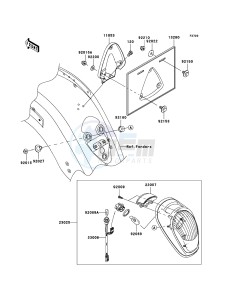 VN2000 VN2000-A2H GB XX (EU ME A(FRICA) drawing Taillight(s)