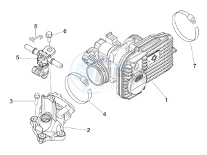 GTV 250 ie Navy drawing Throttle body - Injector - Union pipe