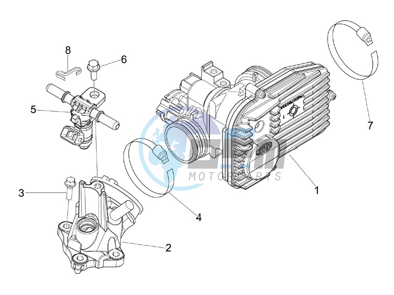 Throttle body - Injector - Union pipe