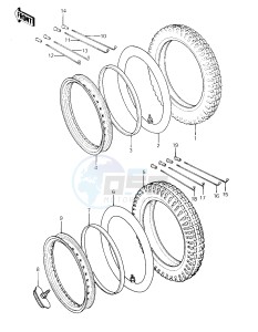 KX 80 C [KX80] (C1) [KX80] drawing WHEELS_TIRES -- 81 KX80-C1- -