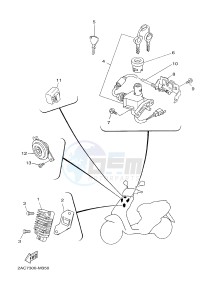 YN50F OVETTO 4T (2ACG) drawing ELECTRICAL 1